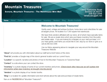 Tablet Screenshot of mountaintreasuressonora.com